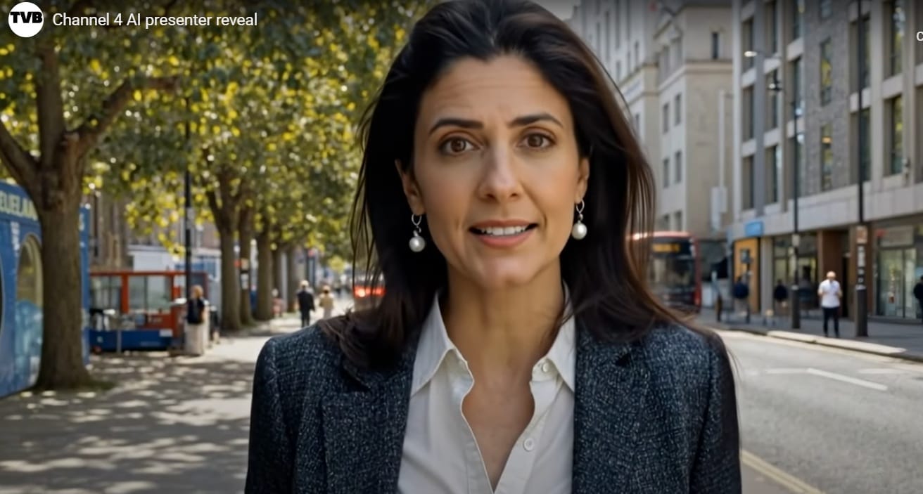 Il primo conduttore IA di Channel 4 è un esperimento (inquietante) sul futuro dell’umanità